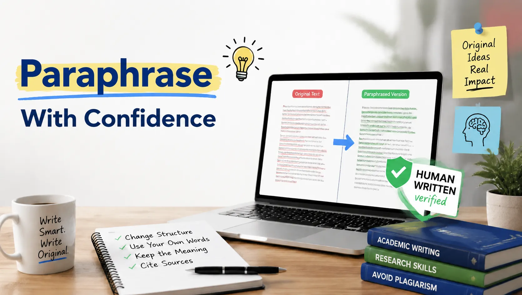 Three requirements that separate paraphrasing from plagiarism